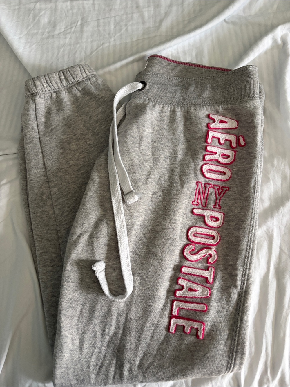 Aeropostale Gray Sweatshirt with Pink Logo Accent